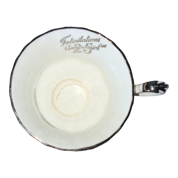 Royal Albert| x2 Bone China England Conway 25th Anniversary Tea Cups and Saucer - Picture 11 of 15